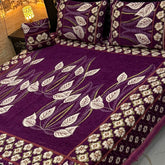 Fancy Velvet Bed Sheet Set - 4 Pieces  FVB 228